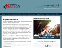 Tablet Screenshot of kaplaninsurance.com